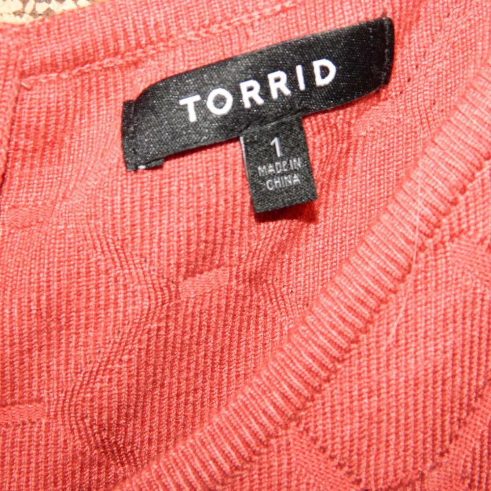 Torrid Mixed Stitch Sweater Dress Size 1 (READ) (Z-7) - Picture 2 of 5